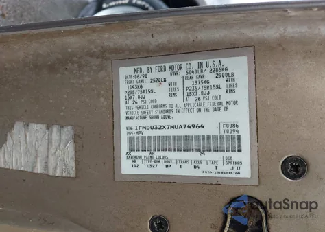 1991 Ford Explorer from USA, damaged, VIN 1FMDU32X7MUA74964